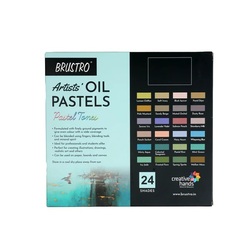 BRUSTRO Oil Pastels Set of 24 Shades